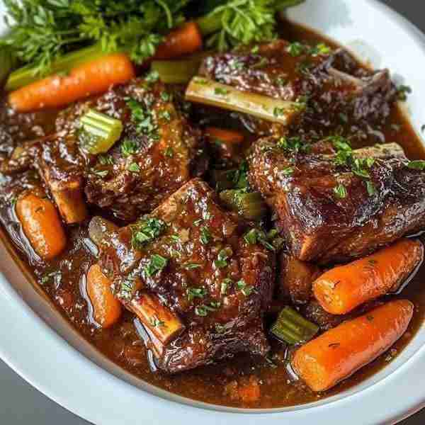 ✅️Beef Short Ribs Braised with Carrots & Celery 🔹️🔹️Ingredients: ◾️3 lbs beef short ribs ◾️Salt...