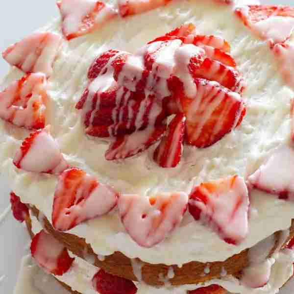 This Shortcut Strawberry Shortcake with almond glaze is sweet, simple, and absolutely delicious. My...