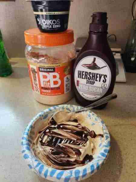 So this is a bit heavy on carbs but could someone lighten it up for me? Tastes like peanut butter pi...