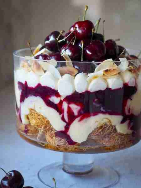 Cherry Coconut Ekmek Kataifi Trifle with Healthful Harmony Recipe in First Coʍmеոτ⬇️💬