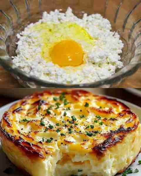 Baked Cottage Cheese Eggs Ingredients: – 1 cup cottage cheese – 4 large eggs – 1/2 cup shredded chee...
