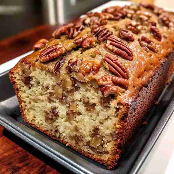Sweet Alabama Pecan Bread 🍞 A moist, buttery, and nutty treat for every gathering! 📋 Ingredients...
