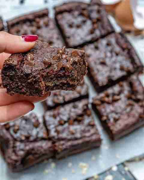 Flourless Double Dark Chocolate Brownies Made a big batch of these gooey brownies for the kids...Th...