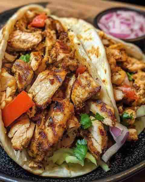 Delicious Homemade Chicken Shawarma Juicy Middle Eastern-Style Chicken Shawarma at Home Ingredients:...