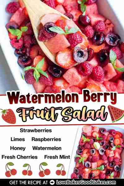 RECIPE - https://www.lovebakesgoodcakes.com/watermelon-berry-salad/ Sweeten up your next picnic with...