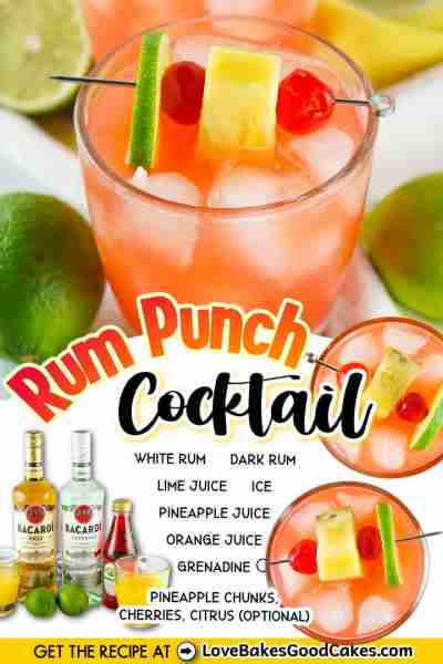 RECIPE - https://www.lovebakesgoodcakes.com/rum-punch-cocktail/ Bring tasty, tropical island flavors...