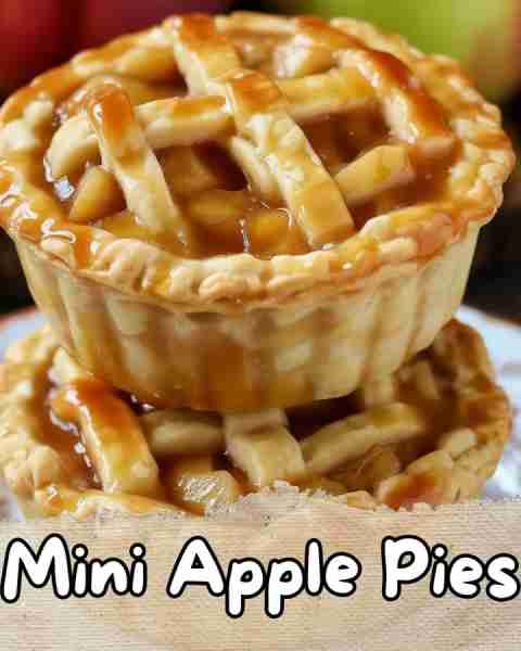 ⬇️ Mini Apple Pies 😋⬇️ These delightful mini apple pies are perfect for satisfying your sweet tooth...