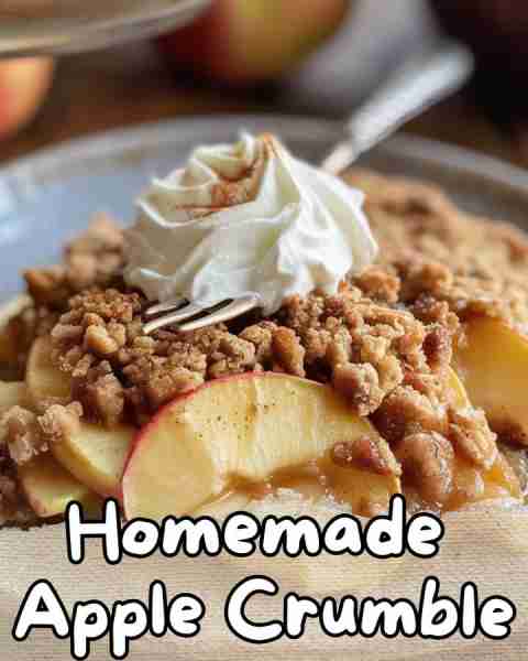⬇️ Homemade Apple Crumble 😋⬇️ This delightful homemade apple crumble is a perfect dessert to enjoy...