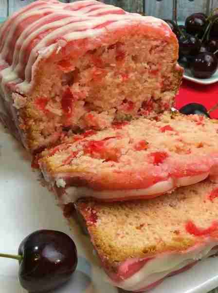 Cherry Garcia Loaf Cake! Beautiful, Deliciously & Loved! 🍒 Yes! RECIPE BELOW!