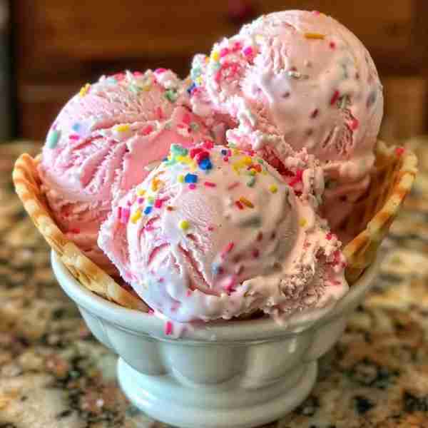Homemade Vanilla Ice Cream 🍦 Ingredients: - 2 cups heavy cream - 1 cup whole milk - 3/4 cup gran...