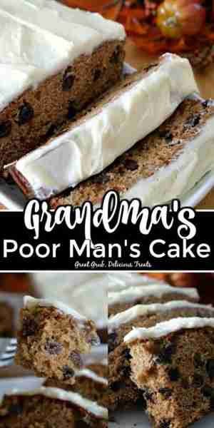 Grandma’s Poor Man’s Cake! Such a scrumptious treat! 🍰 RECIPE BELOW!