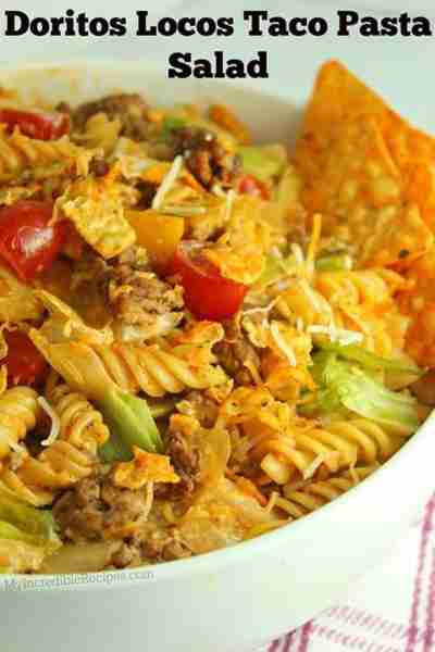 Doritos Locos Taco Pasta Salad! Our Ultimate Tasty Taco Salad! Yum! RECIPE BELOW! 🥗🌮