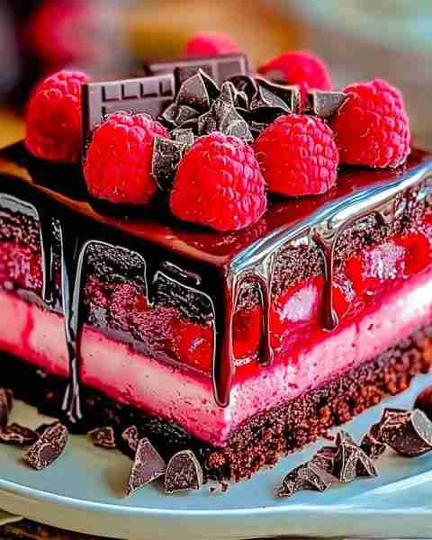 Chocolate Raspberry Drip Cake Ingredients For the Chocolate Cake Layers: 1¾ cups (220g) all-purpose...