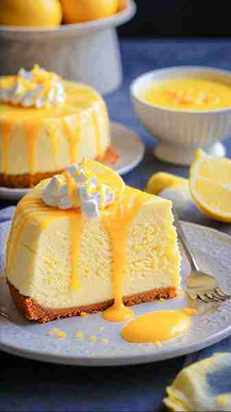 LEMON MANGO SWIRL CHEESECAKE Ingredients For the Crust: 1½ cups graham cracker crumbs ¼ cup granulat...
