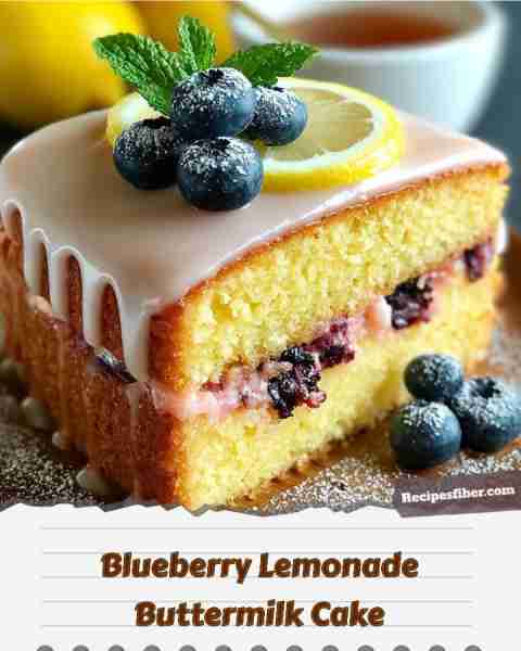 🍰 Blueberry Lemonade Buttermilk Cake 🍋 Delight in this refreshing twist on a classic cake! 📋 In...