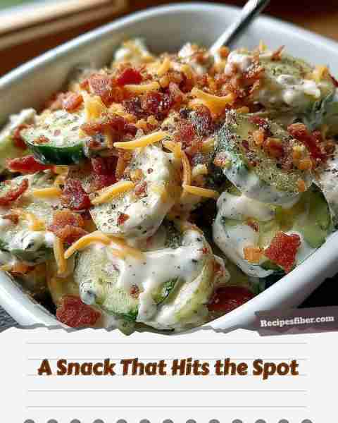A Snack That Hits the Spot 😋 Looking for a quick, delicious treat? 📋 Ingredients - 2 cucumbers,...