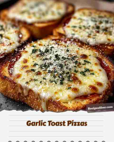 Garlic Toast Pizzas 🍕✨ Delicious and quick homemade pizzas on garlic toast! 📋 Ingredients - 6...