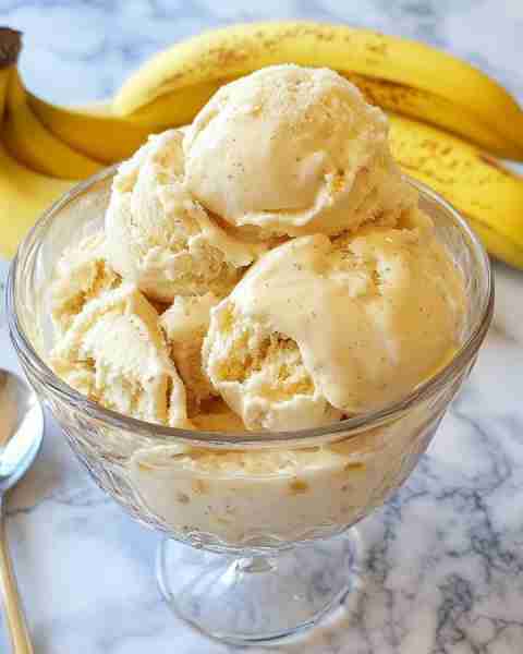 Homemade Banana Caramel Ice Cream 🍌🍦 Ingredients: - 2 ripe bananas - 1 cup heavy cream - 1 can (14...
