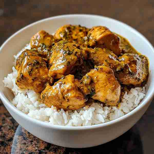 🌿🔥 Creamy Chicken Saag Bowl with Basmati Rice 🍛🍃 Prep Time: 15 mins Cook Time: 25 mins Servings:...