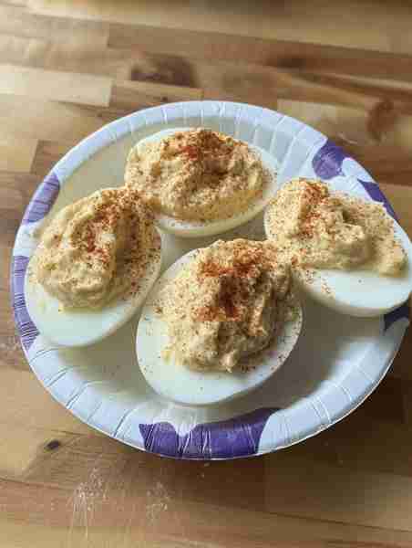When you’re tired of the same ol eggs over and over again….. make deviled eggs! No real recipe here....