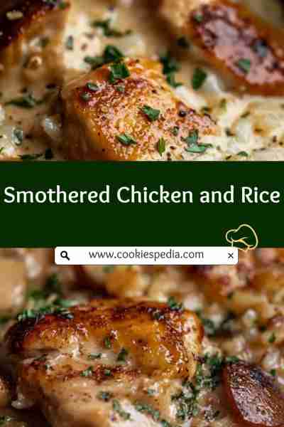 Smothered Chicken and Rice Ingredients: - 4 boneless, skinless chicken breasts - 1 tablespoon olive...