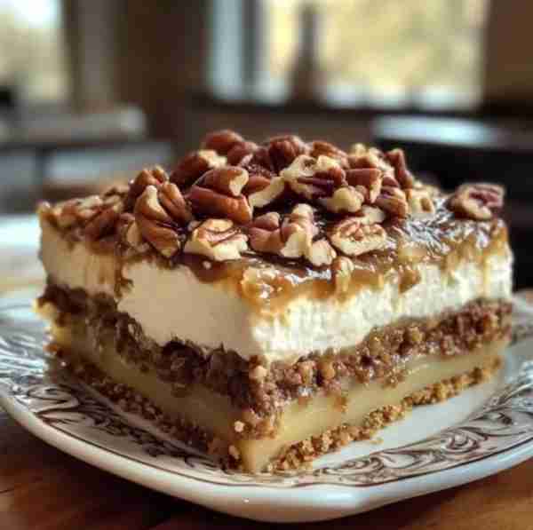Caramel Pecan Dream Bars 🍯🥧 Ingredients: 1½ cups graham cracker crumbs ½ cup melted butter 1 can (...