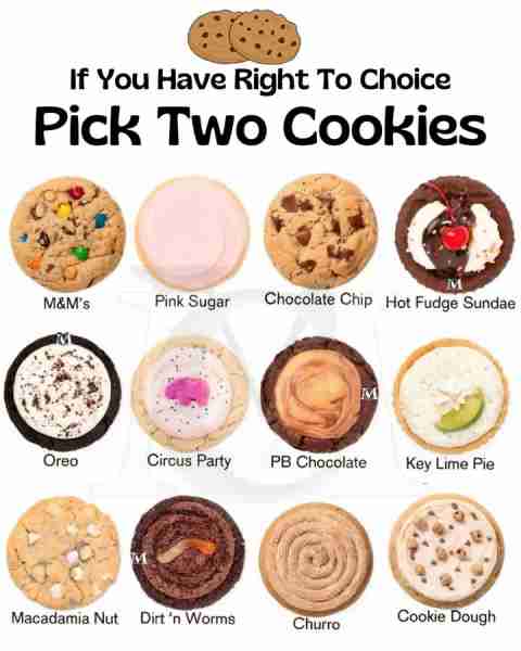 My Choice- Cookie Dough Cookie 🍪, Pink Sugar Cookie 🍪 🍪 M&M’s Cookie A colorful favorite across...