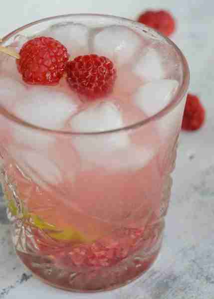 This Keto Raspberry Tequila Smash combines mint, tequila and a sugar free simple syrup for a delicio...