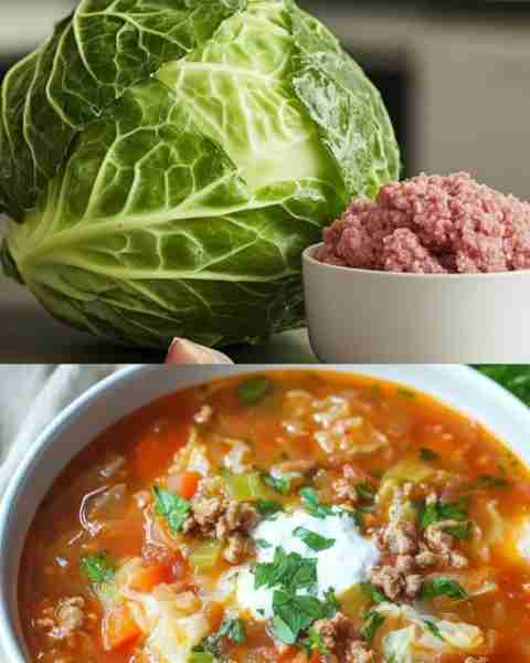 Hearty Cabbage Roll Soup Vegetables: 1 medium onion, finely chopped (150g) 2 cloves garlic, minced (...