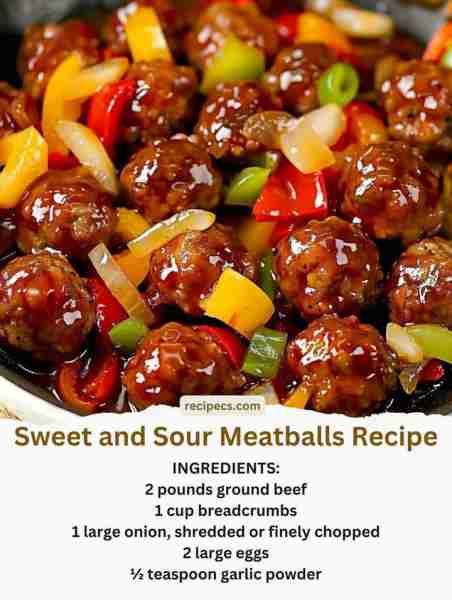 Sweet and Sour Meatballs Recipe😍 Recipe in top R.E.P.L.Y😍