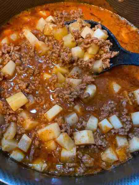 Mom’s Picadillo Con Papa. Ground Beef with Potatoes "Oh my this was so delicious! My family and I en...