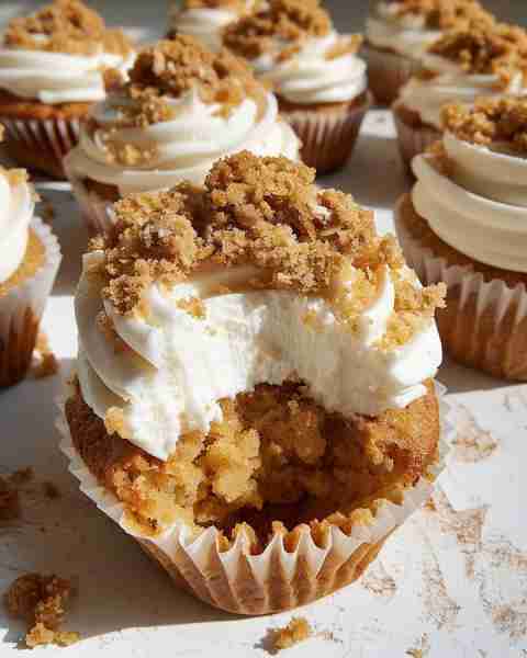 Oatmeal Cream Pie Cupcakes Ingredients: For the Oatmeal Cupcakes: 1 cup all-purpose flour 1/2 tsp ba...