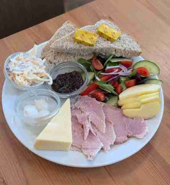 Ploughmans salad, ham bought from the deli counter at Morrisons by Angela V