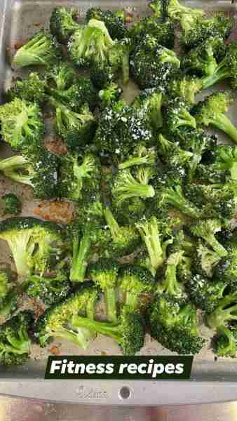 My favorite way to cook broccoli is to toss in some olive oil, toss on a baking sheet, sprinkle Parm...