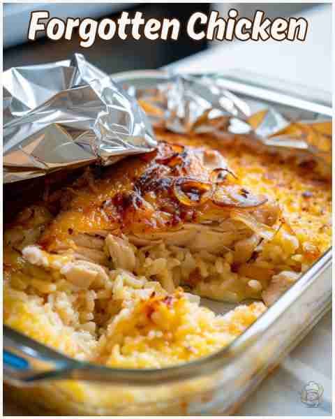 “Forgotten Chicken” 😍 💬 One of the easiest meals ever! 🍗 Ingredients: • 4 chicken breasts (bonele...