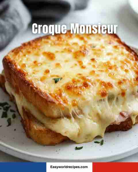 🥪 Croque Monsieur 🇫🇷🧈 The king of French grilled cheese—ham, béchamel, and melty Gruyère. 👑 Full...