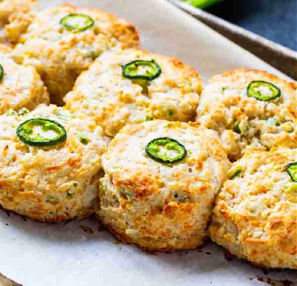 Jalapeno Cheddar Biscuits have a little zip from both cajun seasoning and jalapenos. If you like spi...