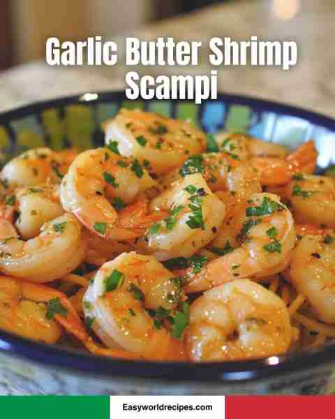 🦐 Garlic Butter Shrimp Scampi 🇮🇹🧄 Juicy shrimp tossed in rich garlic butter sauce—simple and irres...