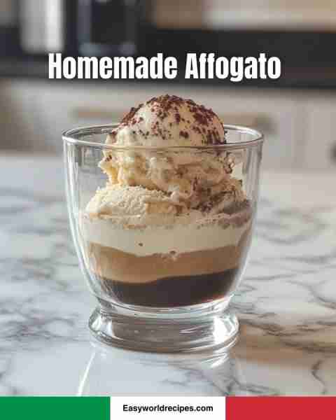 🍦 Homemade Affogato 🇮🇹☕ A dreamy scoop of vanilla gelato "drowned" in hot espresso—simple and heav...