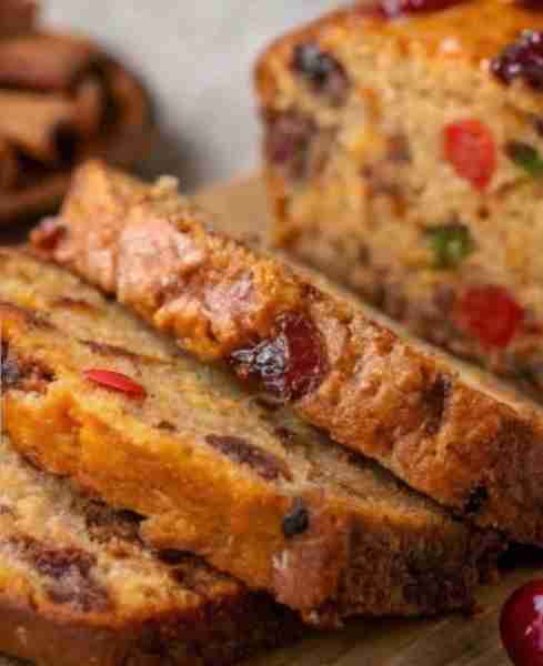 Fruit Cake Loaf is a variation of the traditional fruit cake, typically baked in a loaf pan rather t...