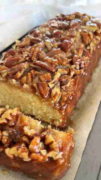 Upside-Down Pecan Loaf Cake Ingredients: For the topping: 1/2 cup (1 stick) unsalted butter, melted...