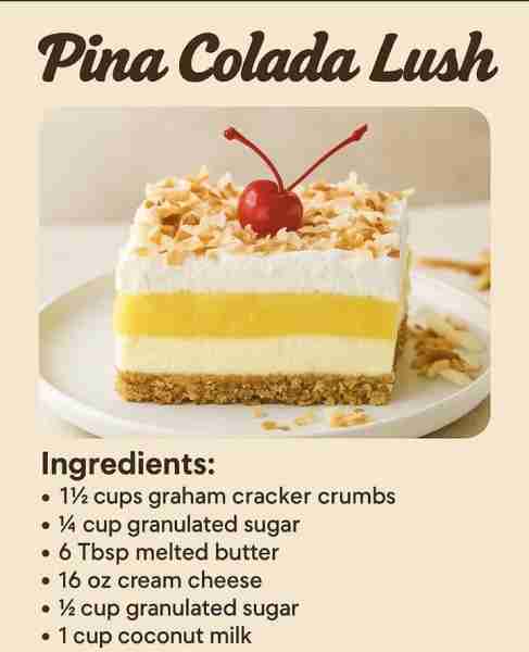 Craving a taste of the tropics? Dive into the tropical paradise of Pina Colada Lush! 🍍🥥 🌴 Pina Co...