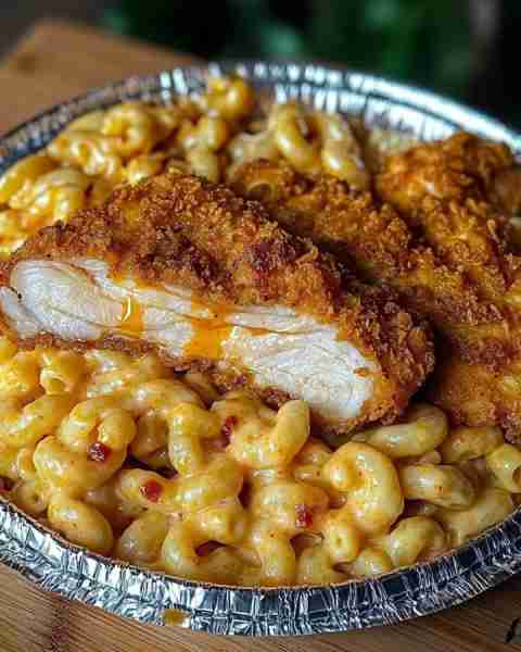 Southern Fried Chicken with Creamy Mac and Cheese 🍗🧀: Ingredients: For the Southern Fried Chicken:...