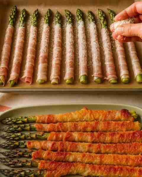NO MORE BORING ASPARAGUS 😍 Crispy and delicious, perfect for a tasty appetizer or a flavorful side...
