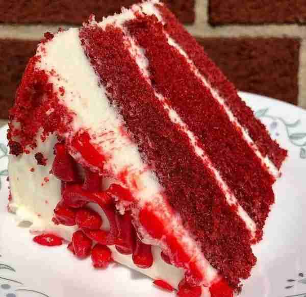 Moist Three Layer Red Velvet Cake with Cream Cheese Frosting: Red Velvet Cake (3 layers) Ingredients...