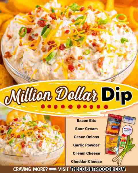 In just 5 minutes you can make this simple, creamy, 6-ingredient Million Dollar Dip that is bursting...