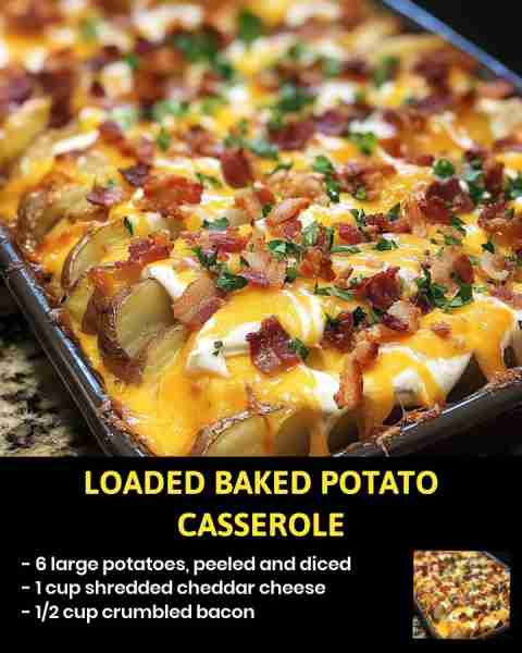 Loaded Baked Potato Casserole Indulge in the ultimate comfort food with this delicious Loaded Baked...