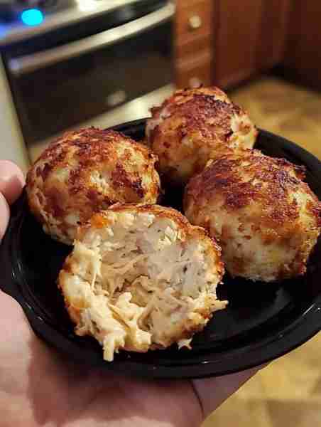 White tuna balls in the air fryer! Delicious….and I can’t eat tuna cold so this is perfect! -1 can w...