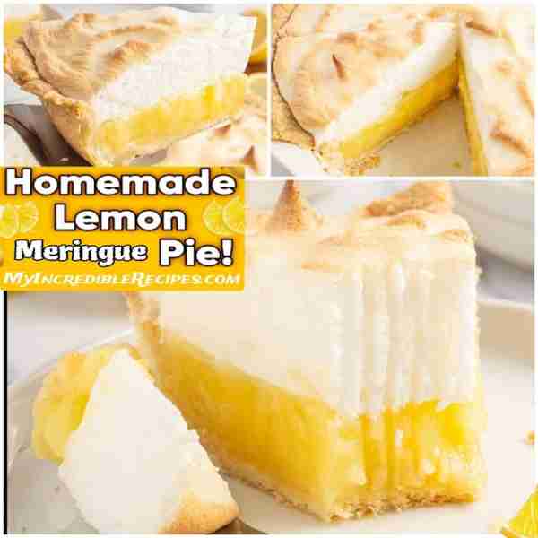 Incredible Lemon Meringue Pie! 🍋 A flakey crust, topped with Lemon, & a golden meringue you won’t b...