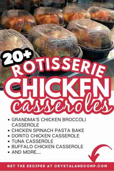 🐔 ROTISSERIE CHICKEN CASSEROLES So many easy dinner ideas. RECIPE DOWN BELOW